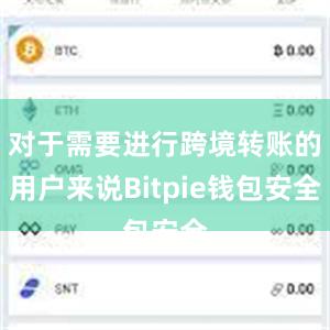 对于需要进行跨境转账的用户来说Bitpie钱包安全